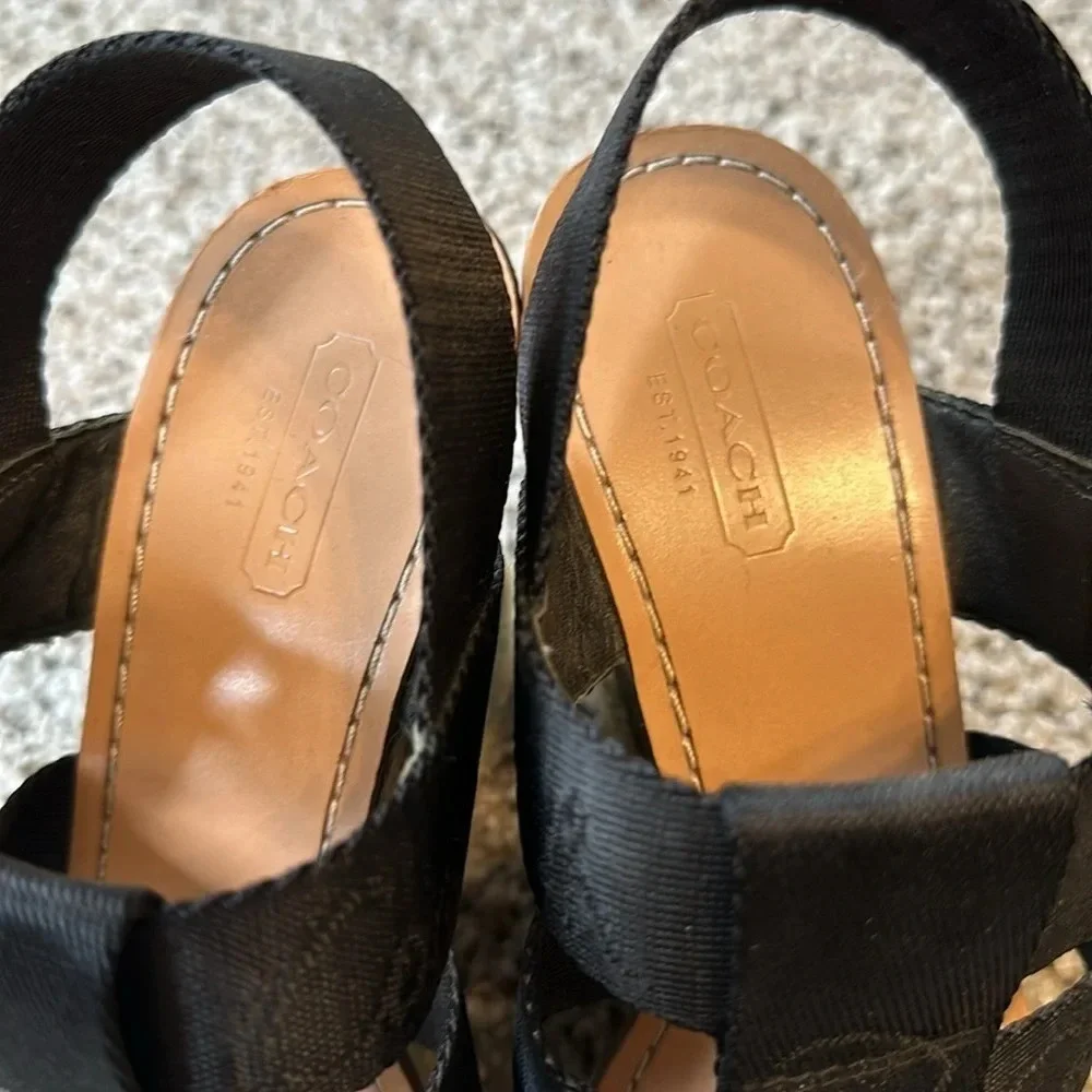 Gorgeous Coach Sandals, 6.5B, EEUC